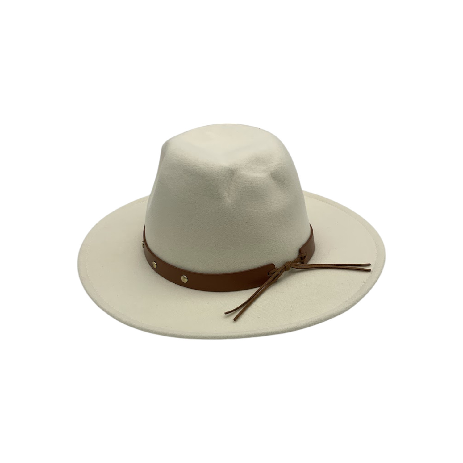 Twrhll By Christie Brinkley Women's Western Felt Panama Hat White